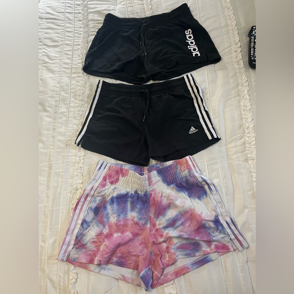 3 pairs adidas lounge shorts